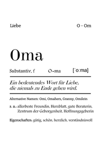 Kunstdruck OMA Definition